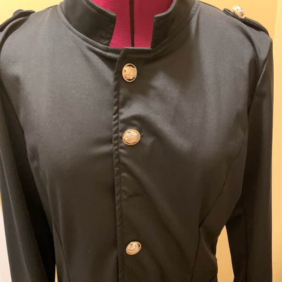 Unbranded Black Jacket with gold buttons NWOT - Picture 2 of 11